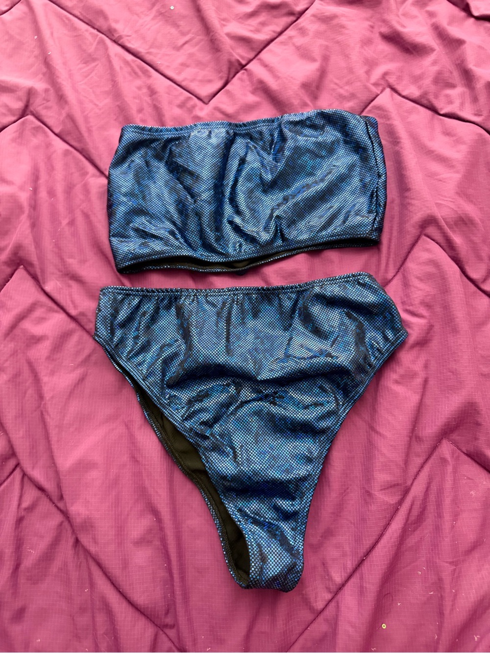 Rave After Rave Dark Blue Holographic Rave Set